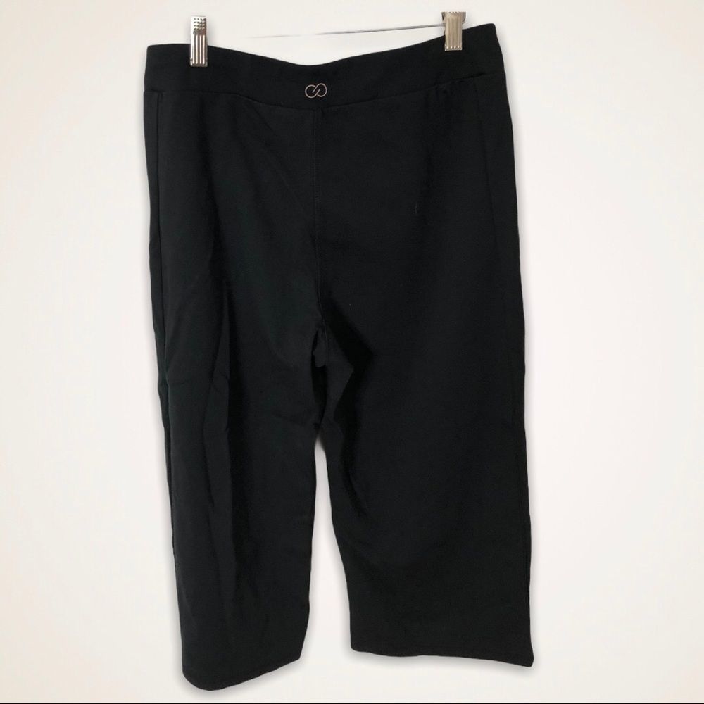 CALIA Wide Leg Crop Pants Black Size Medium - Picture 3 of 6